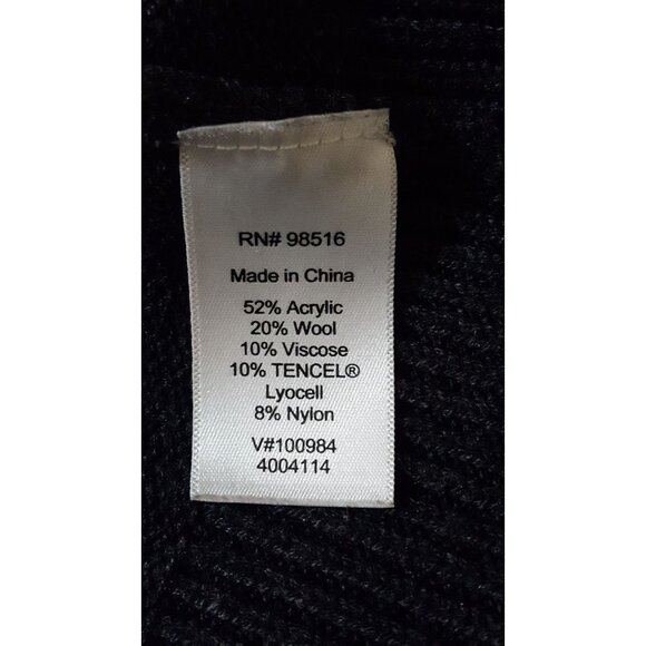 Coldwater Creek Women's Small Knit Sweater Top Short Sleeve Cowl Neck Charcoal - Picture 7 of 8